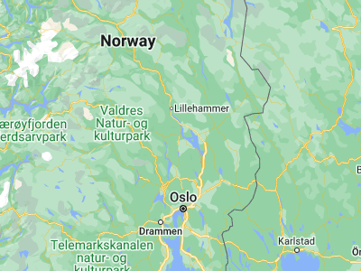 Map showing location of Gjøvik (60.79574, 10.69155)