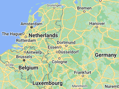 Map showing location of Gladbeck (51.57626, 6.99075)