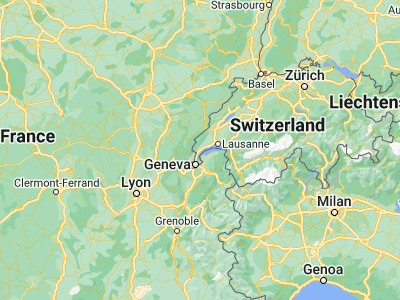 Map showing location of Gland (46.42082, 6.2701)