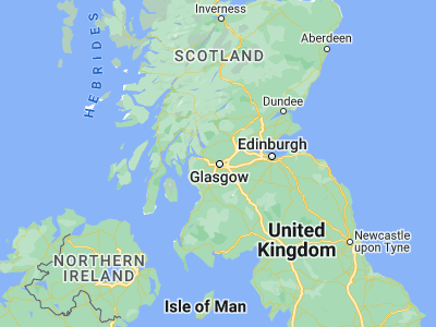 Map showing location of Glasgow (55.86515, -4.25763)