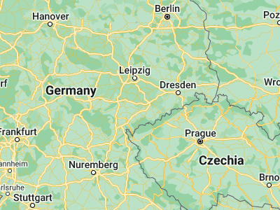 Map showing location of Glauchau (50.81987, 12.54493)