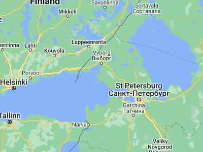 Map showing location of Glebychevo (60.43868, 28.71826)