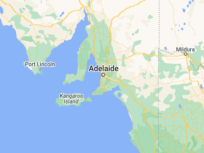 Map showing location of Glenelg (-34.98333, 138.51667)