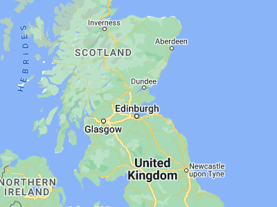 Map showing location of Glenrothes (56.19514, -3.17316)