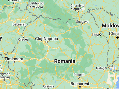 Map showing location of Glodeni (46.65, 24.6)