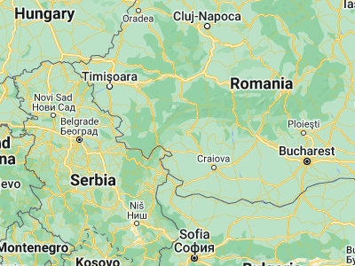 Map showing location of Glogova (44.92806, 22.90667)