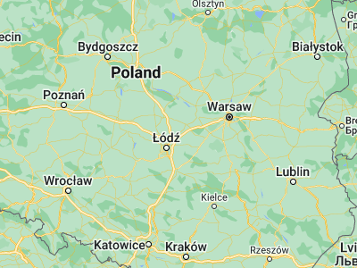 Map showing location of Głowno (51.96463, 19.71565)