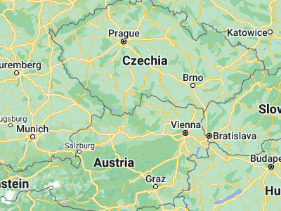 Map showing location of Gmünd (48.7683, 14.9808)