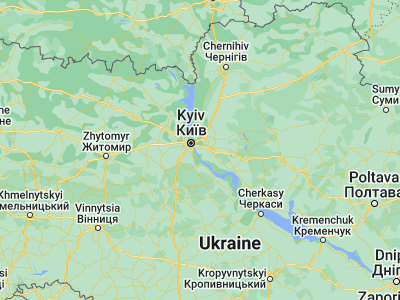 Map showing location of Gnedin (50.329, 30.71059)