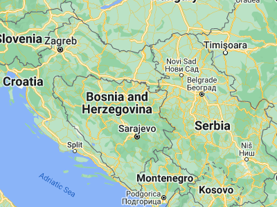 Map showing location of Gnojnica (44.62058, 18.44684)