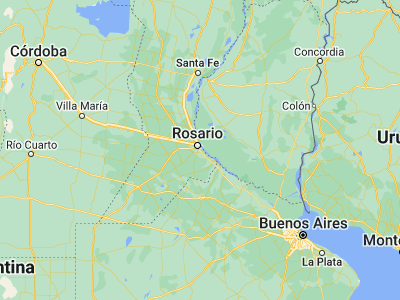 Map showing location of Gobernador Gálvez (-33.03016, -60.64045)