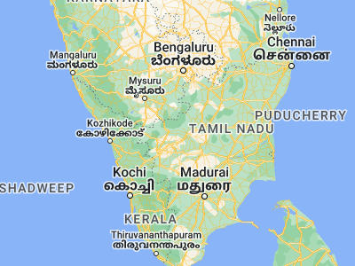 Map showing location of Gobichettipalayam (11.45496, 77.4422)