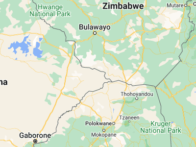 Map showing location of Gobojango (-21.8327, 28.72882)