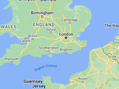 Map showing location of Godalming (51.18462, -0.61725)