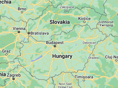 Map showing location of Gödöllő (47.59657, 19.35515)