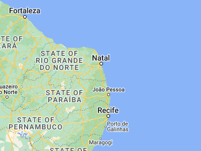 Map showing location of Goianinha (-6.26472, -35.2125)