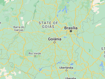Map showing location of Goianira (-16.49611, -49.42639)