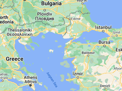 Map showing location of Gökçeada (40.20107, 25.90902)
