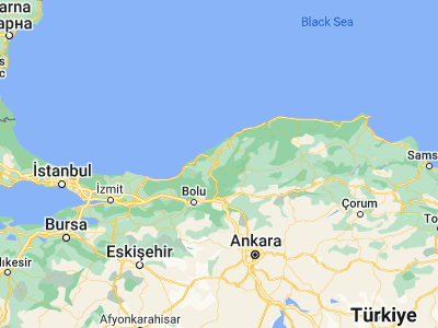 Map showing location of Gökçebey (41.30583, 32.14234)
