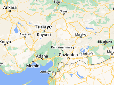 Map showing location of Göksun (38.02096, 36.4973)