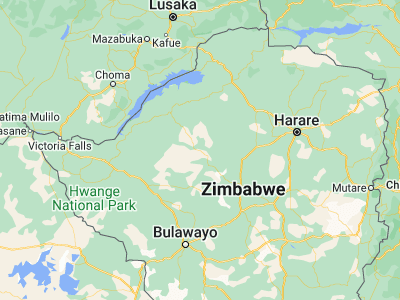 Map showing location of Gokwe (-18.20476, 28.9349)