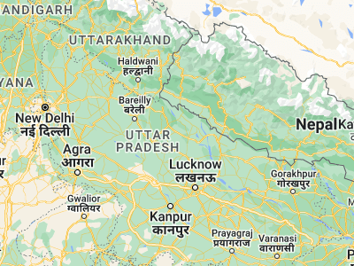 Map showing location of Gola Gokarannāth (28.07837, 80.47054)