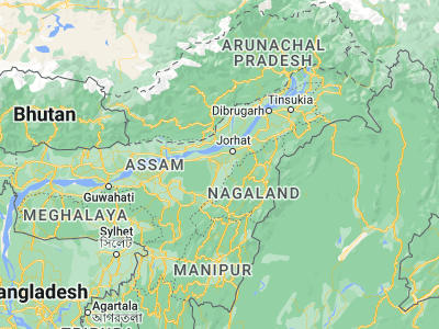 Map showing location of Golāghāt (26.51166, 93.95951)