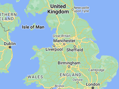 Map showing location of Golborne (53.47693, -2.59651)