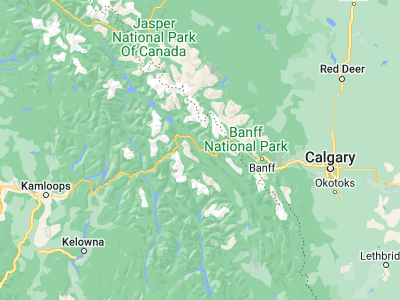 Map showing location of Golden (51.29995, -116.9689)