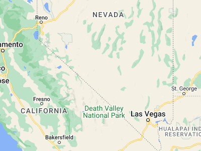 Map showing location of Goldfield (37.70854, -117.23563)