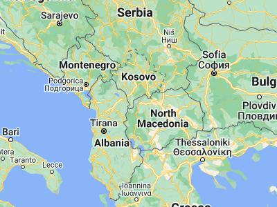 Map showing location of Golema Rečica (41.99028, 20.94583)