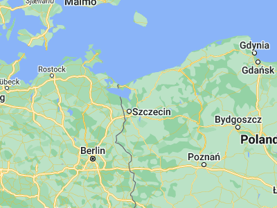 Map showing location of Goleniów (53.56392, 14.82854)