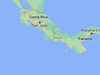 Map showing location of Golfito (8.63901, -83.16603)