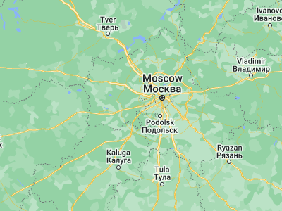 Map showing location of Golitsyno (55.60928, 36.98212)