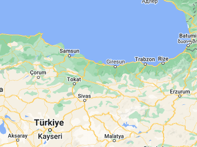 Map showing location of Gölköy (40.6875, 37.61778)