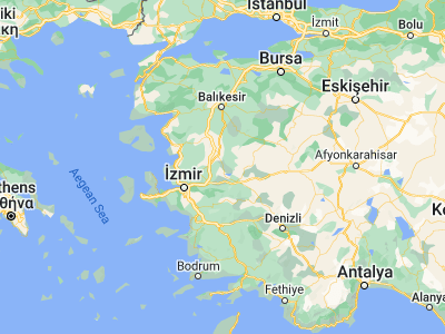 Map showing location of Gölmarmara (38.71389, 27.91417)