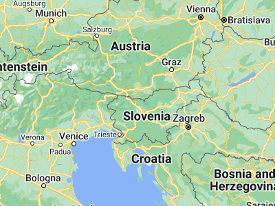 Map showing location of Golnik (46.33333, 14.33333)