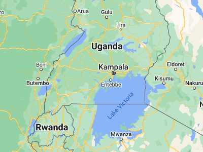 Map showing location of Gombe (0.20333, 32.08806)