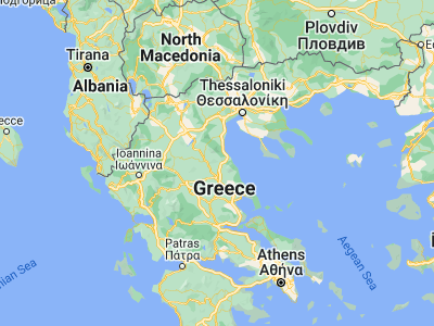 Map showing location of Gónnoi (39.86667, 22.46667)