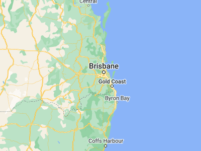 Map showing location of Goodna (-27.61667, 152.9)