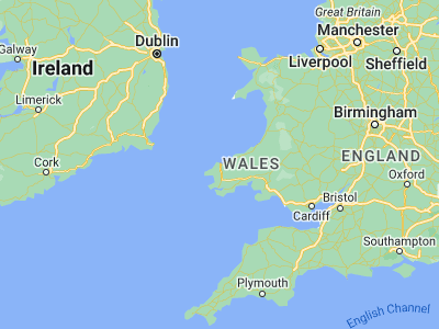 Map showing location of Goodwick (52.00491, -4.99511)