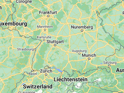 Map showing location of Göppingen (48.7028, 9.65488)