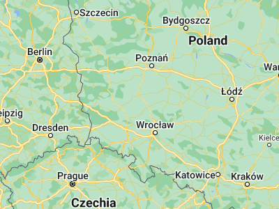 Map showing location of Góra (51.66638, 16.53494)