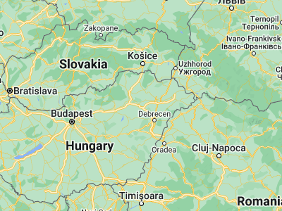 Map showing location of Görbeháza (47.83333, 21.23333)