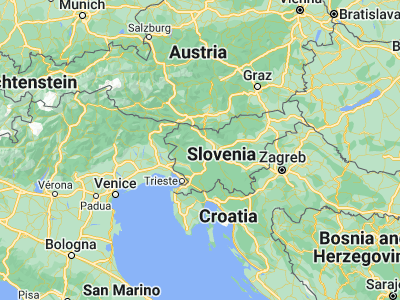 Map showing location of Gorenja Vas (46.10722, 14.14806)