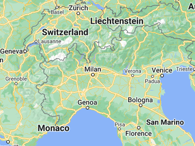 Map showing location of Gorgonzola (45.53157, 9.40465)