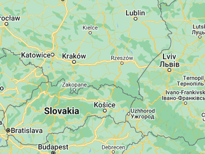 Map showing location of Gorlice (49.65563, 21.16035)