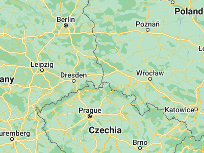 Map showing location of Görlitz (51.15518, 14.98853)