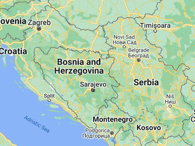 Map showing location of Gornje Živinice (44.42921, 18.61667)