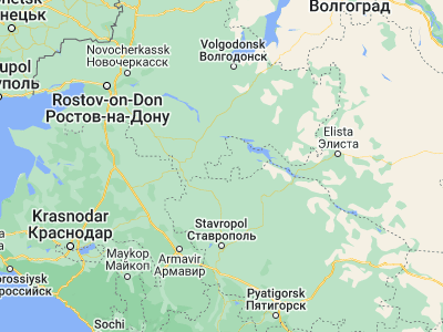 Map showing location of Gorodoviki (46.13528, 41.96556)